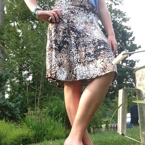 Printed Knee Length Skirt