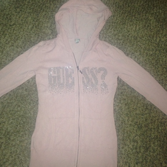 Pink Sparkly Guess jacket.