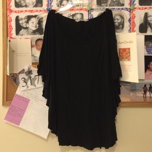 Bat Wing Peek A Boo Shoulder Top