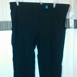 Stretchy black work pants