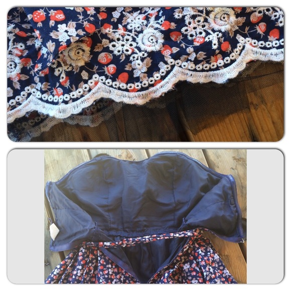 SOLD Strapless Dress - Picture 4 of 4