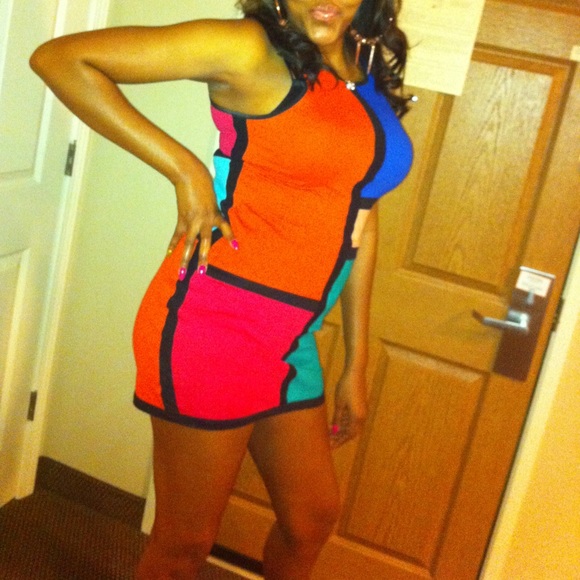 Motel color block dress - Picture 2 of 2