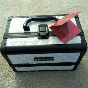 NWT Mini Makeup Train Case Organizer with mirror