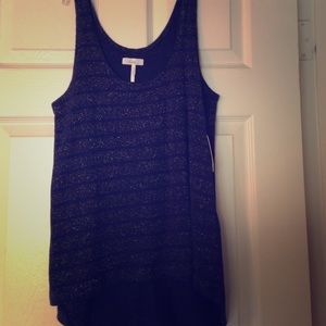 Sparkly blue tank top