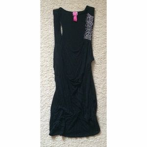 Black Cowl Neck Tank