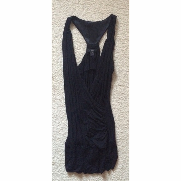 Black Draped Top