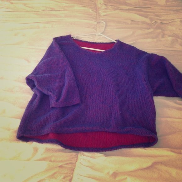 Purple American Apparel sweater