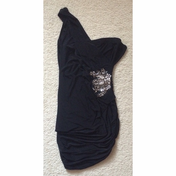 Black One Shouldered Dress