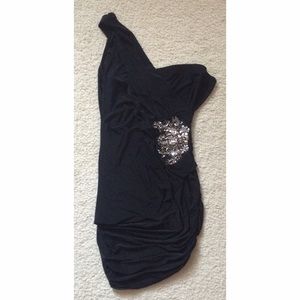 Black One Shouldered Dress