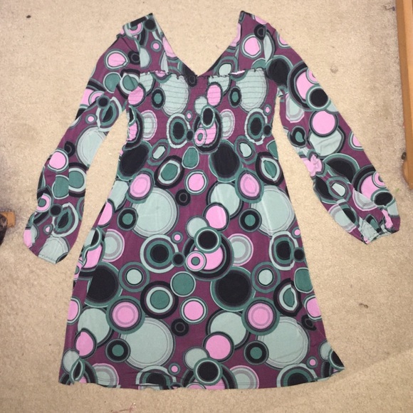 Bisou Bisou  a-line blouson sleeve dress