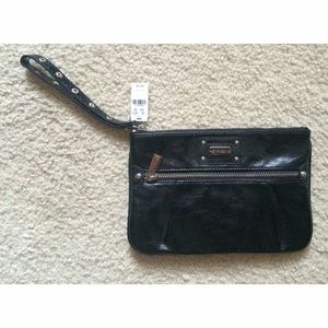 Express Black Clutch