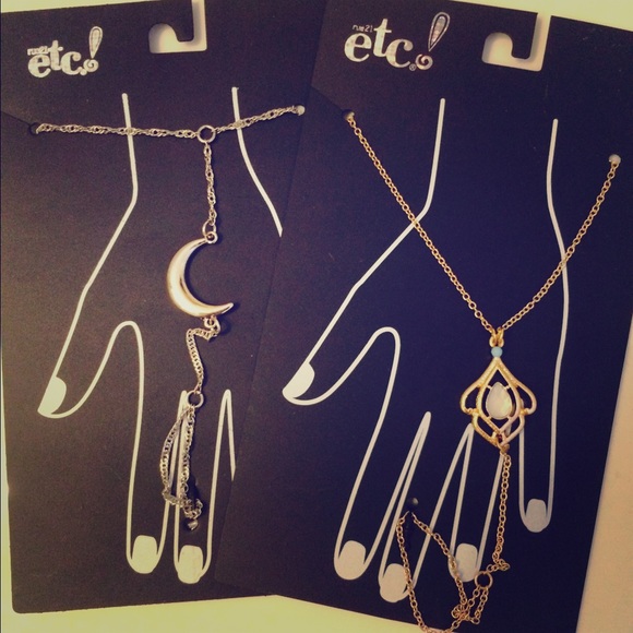 Connected ring and bracket hand jewelry