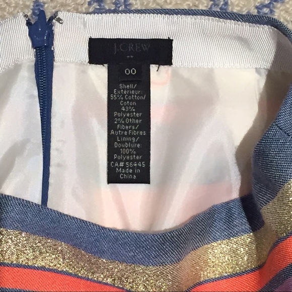J Crew Striped Mini Skirt - Picture 3 of 4