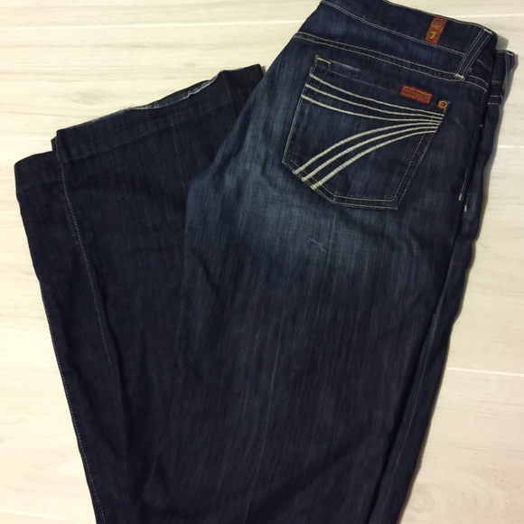 7 for all Mankind dark wash jeans