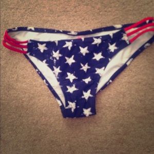 NWT American flag bikini bottoms