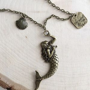 Mermaid Dreaming Of The Sea Long Necklace