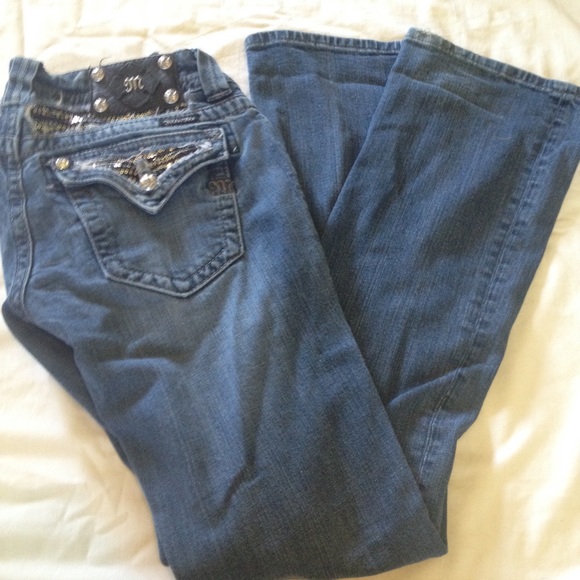 Miss Me Zebra Sequin jeans - Picture 2 of 3