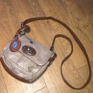 FOSSIL "MADDOX" metallic crossbody