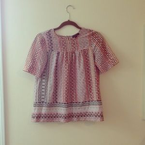 ⭐️J. Crew Printed Top ⭐️