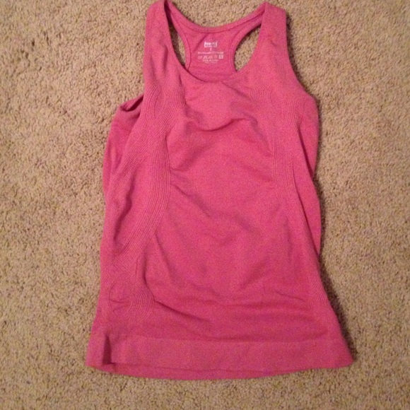 Pink sports tank top