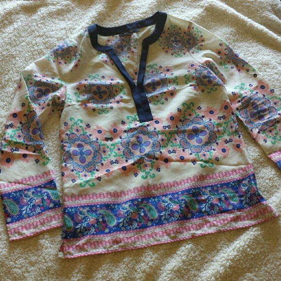 Colorful Peasant top
