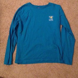 Blue long sleeve salty dog shirt