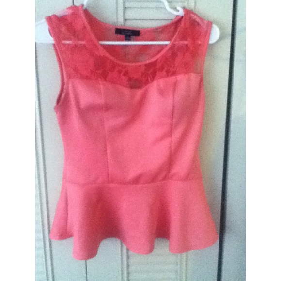 Floral peplum top
