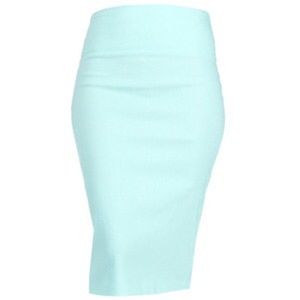 Mint pencil skirt!