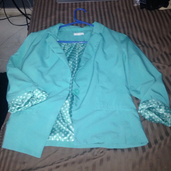 Teal blazer