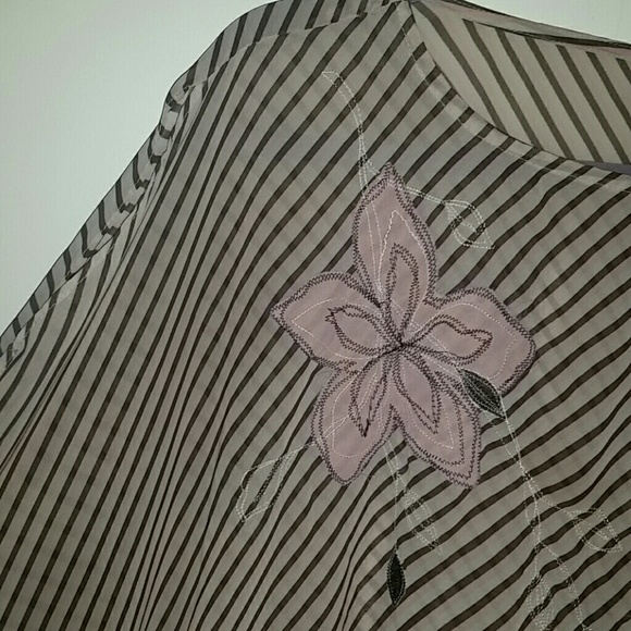 Lane Bryant Sheer Cold-Shoulder Top - Picture 2 of 4