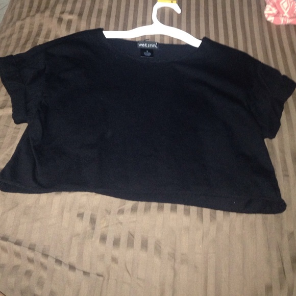 Black crop top