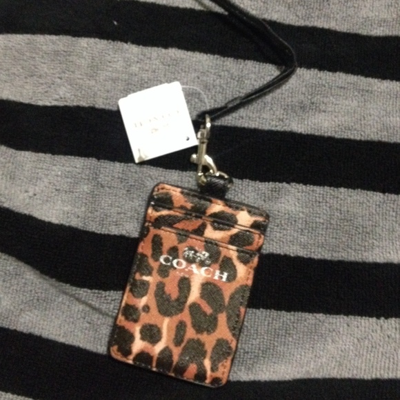 Coach Leopard Id Badge Price is Firm