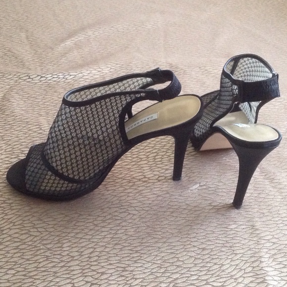 CAPARROS BLACK SLINGBACK BOOTIE HEEL - Picture 2 of 4