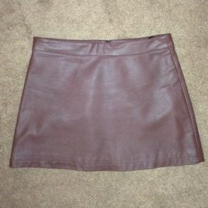 NWOT faux leather skirt