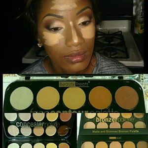 Contour, concealer and bronzer