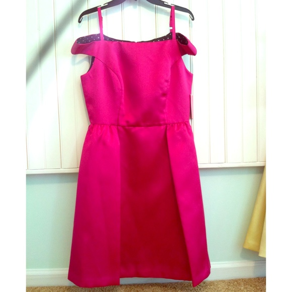 Isaac Mizrahi Off-the-Shoulder Mikado Dress