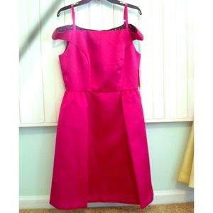 Isaac Mizrahi Off-the-Shoulder Mikado Dress