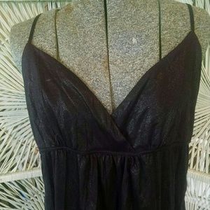 Shimmery Black Tank