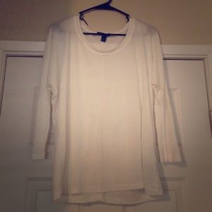 White forever 21 long sleeve