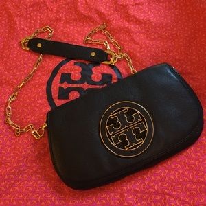 Tory Burch black leather purse