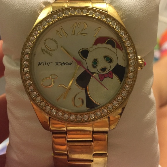 Betsey Johnson gold watch
