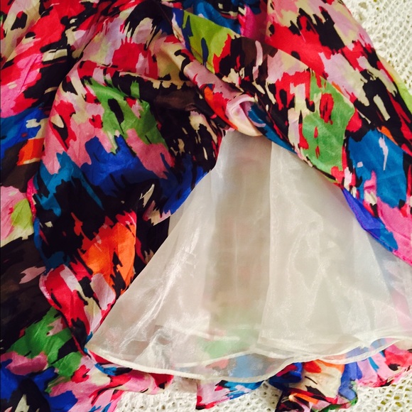 Silk Watercolor Dress - Picture 3 of 4