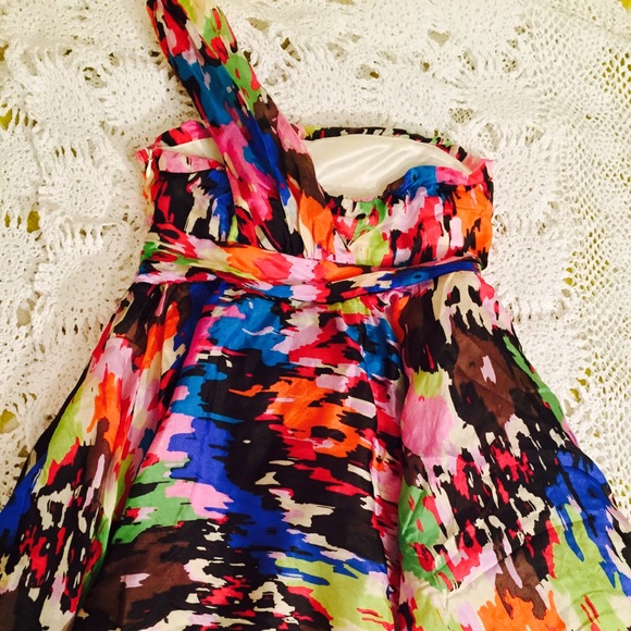 Silk Watercolor Dress - Picture 4 of 4