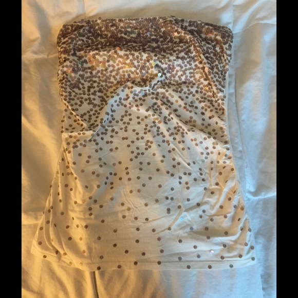 Cream Express Tube Top