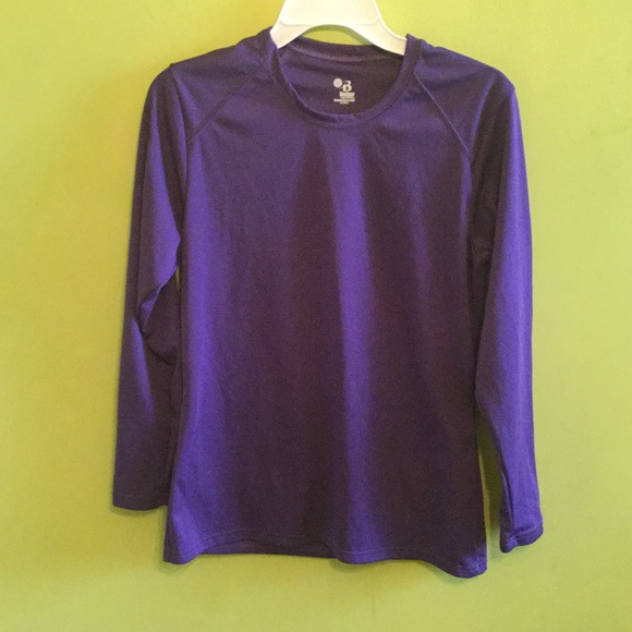 Purple long sleeve shirt