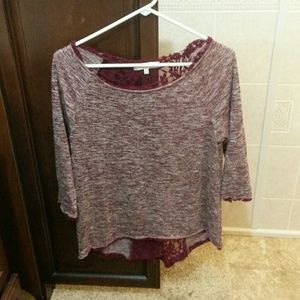 Classy top with lace in back