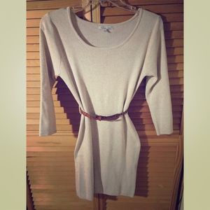Cozy Sweater Dress w/ Belt.