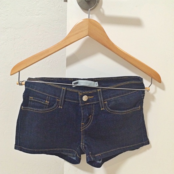 Levi's Dark Denim Jean Shorts 0