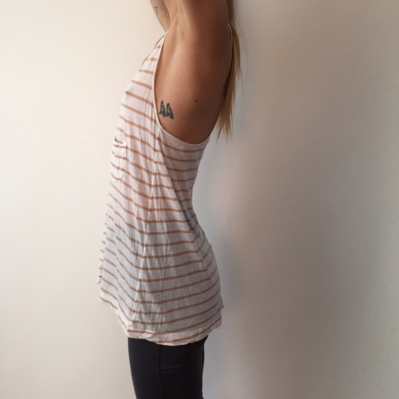 White beige striped top from A.L.C - Picture 2 of 3