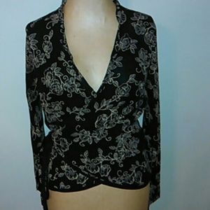 LOFT wrap style blouse